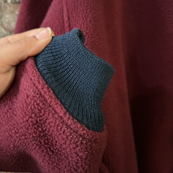 Vintage Lands End Fleece Bomber Jacket - Picture 4 of 8